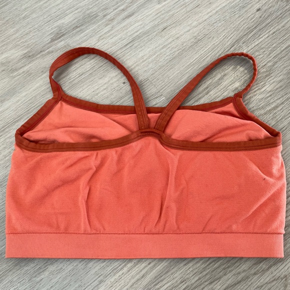 PATAGONIA Active Orange & Maroon Sports Bra. Size L - Picture 4 of 9